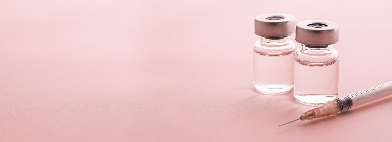 Medication vial and syringe